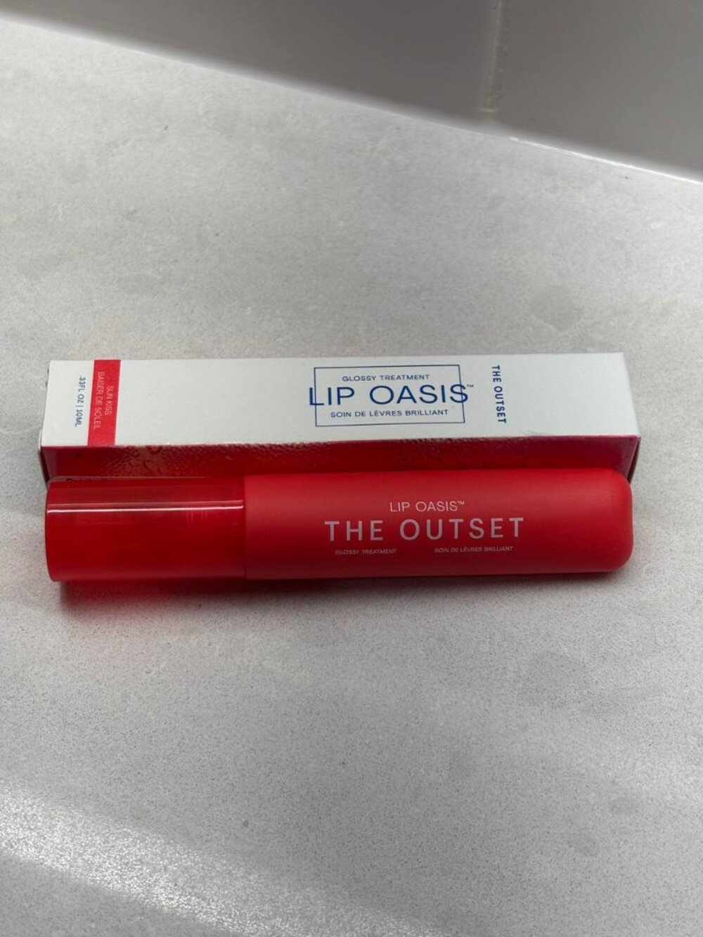 BNIB The Outset Lip Oasis Glossy Treatment Sun Kiss Hydrating Plumping Full Size